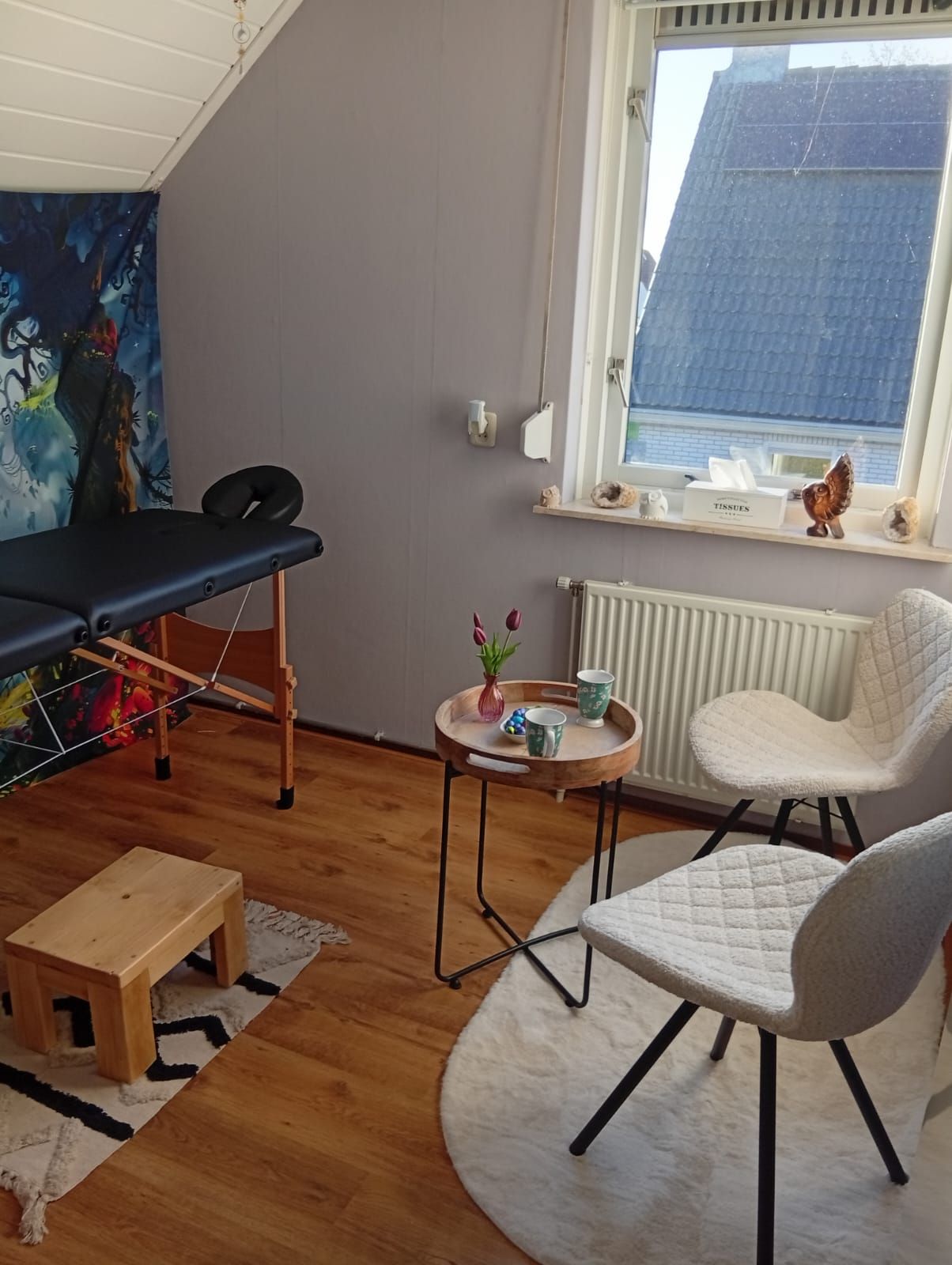 Foto van uil in het bos